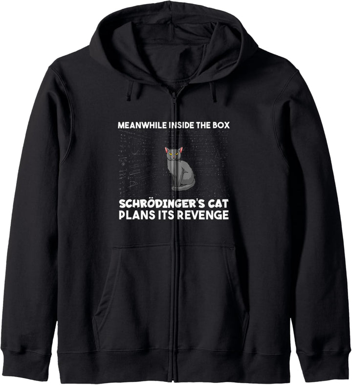 Schrödingers Katze Inside The Box Lustiges Physik Student Kapuzenjacke