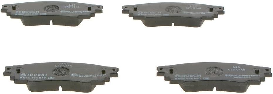 Bosch BP2455 Bremsbeläge - Hinterachse - ECE-R90 Zertifizierung - vier Bremsbeläge pro Set