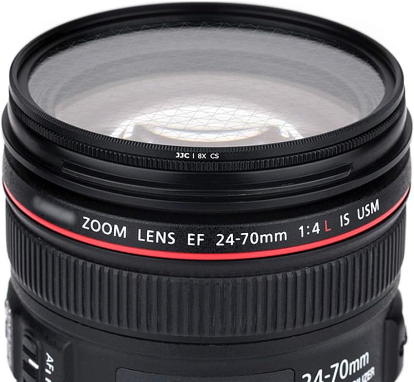 JJC Sternenfilter mit 8 Punkten, 55 mm, mit Schutzhülle, für Canon, Nikon, Pentax, Olympus, Sony, Pa