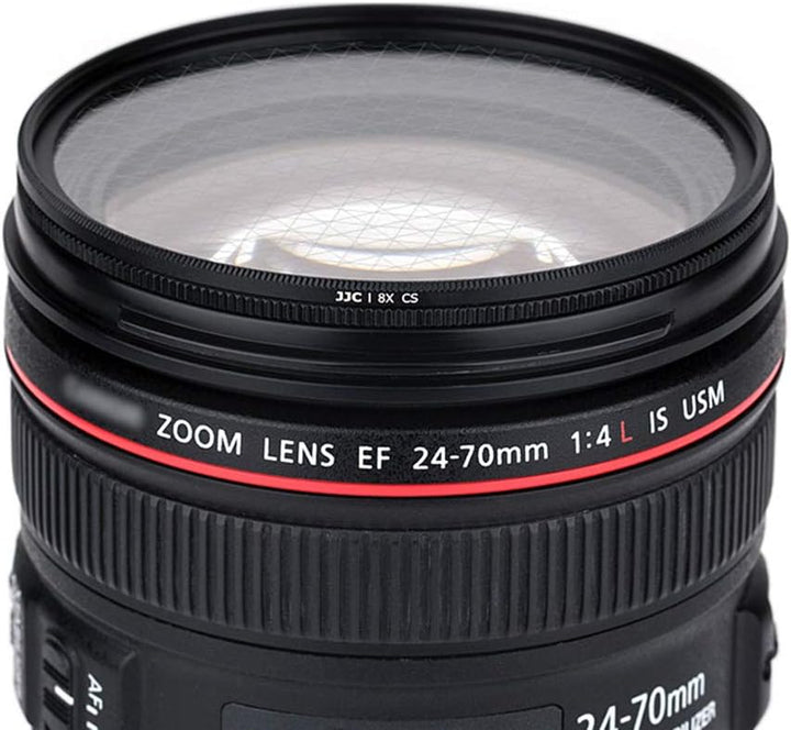 JJC Sternenfilter mit 8 Punkten, 55 mm, mit Schutzhülle, für Canon, Nikon, Pentax, Olympus, Sony, Pa
