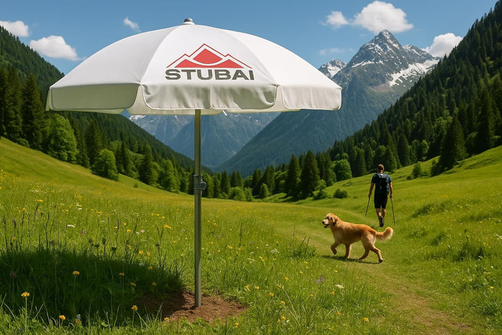 Stubai Sonnenschirmständer Rasendorn Schirmständer Abnehmbarer Sonnenschirmhalter Silber Angeln, Gar