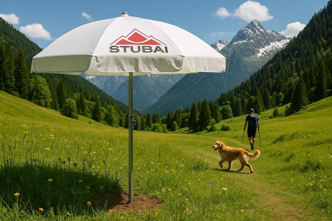 Stubai Sonnenschirmständer Rasendorn Schirmständer Abnehmbarer Sonnenschirmhalter Silber Angeln, Gar
