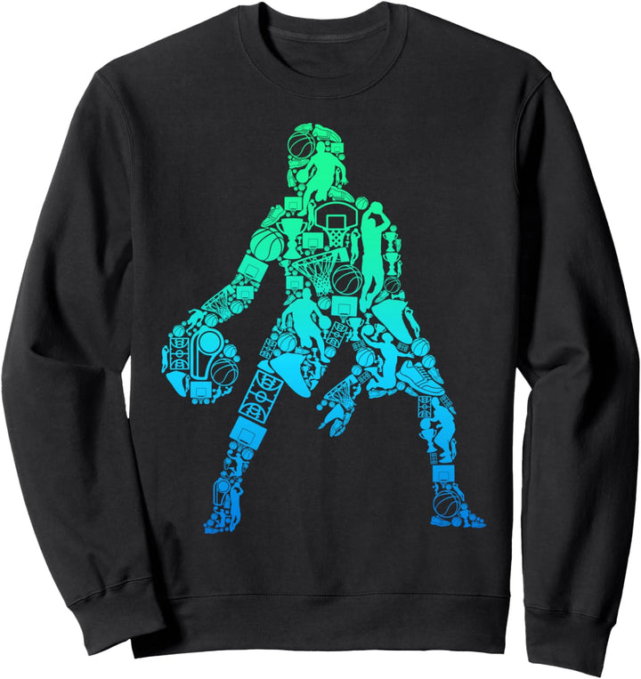 Basketball Basketballer Jungen Kinder Herren Sweatshirt