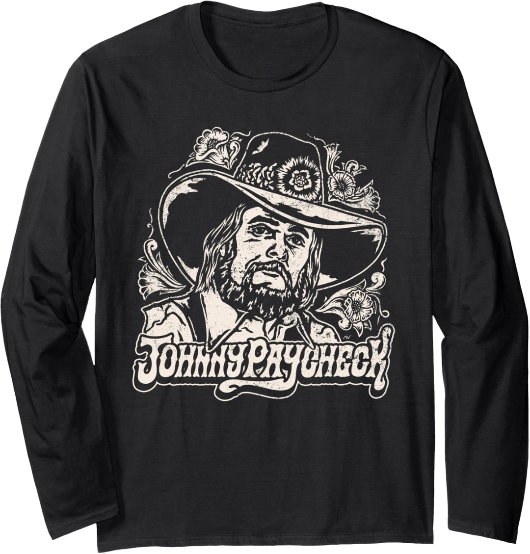 Johnny Paycheck - Portrait - Official Merchandise Langarmshirt