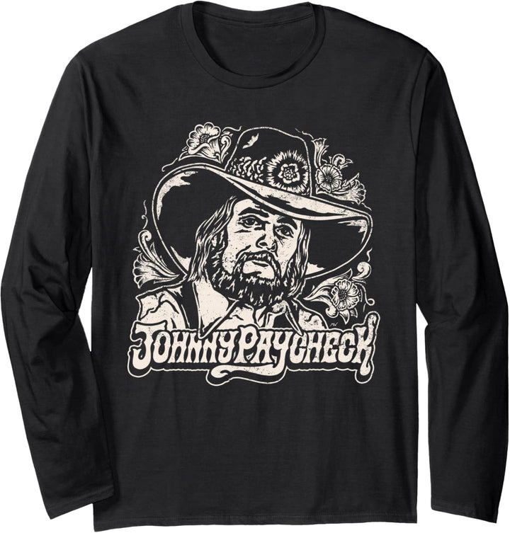 Johnny Paycheck - Portrait - Official Merchandise Langarmshirt