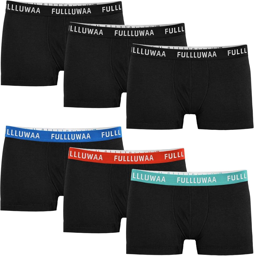 Fullluwaa Boxershorts Herren 6er Pack Retroshorts Trunks Men Unterwäsche Unterhosen Männer Baumwolle