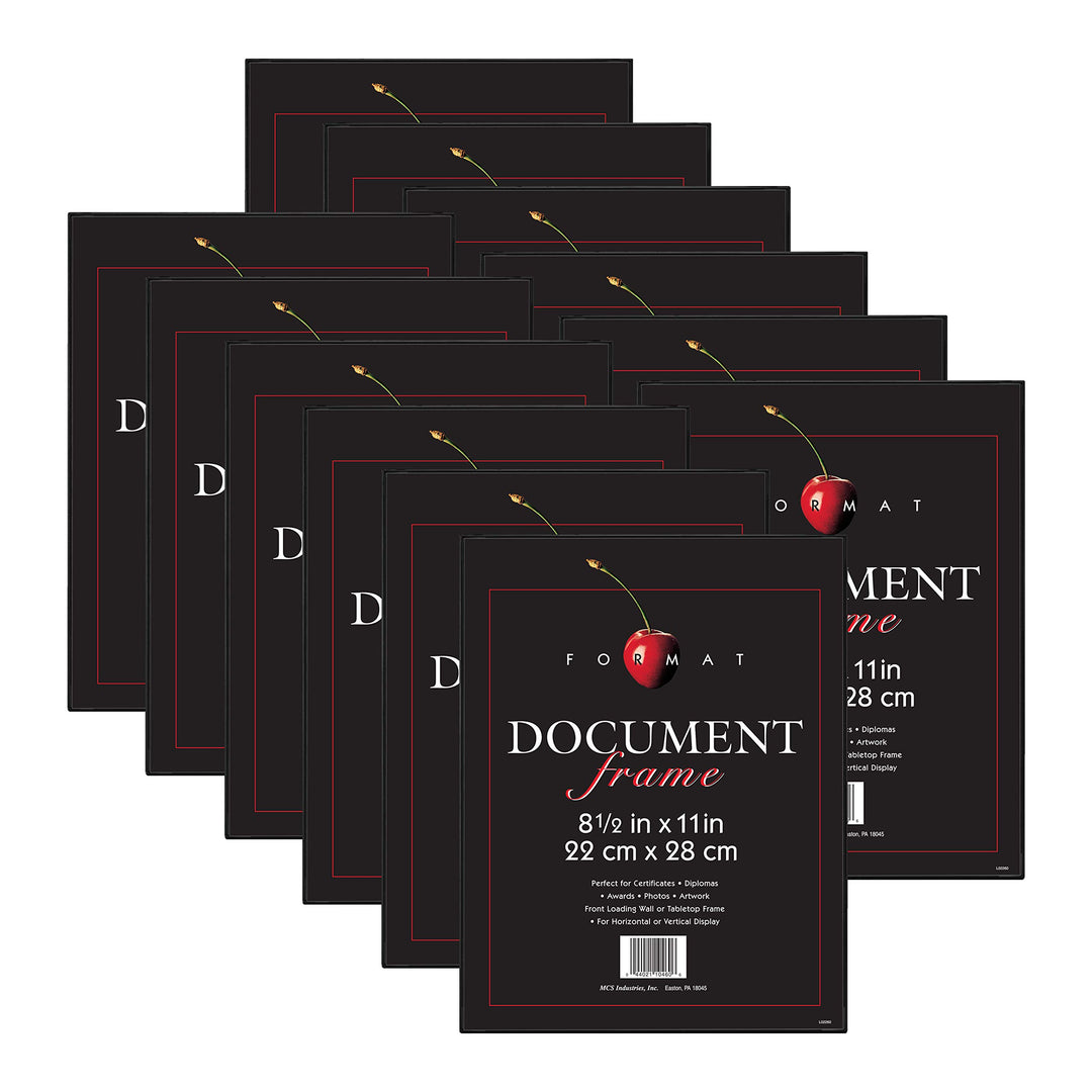 MCS Black Format Frame - 8.5x11 (40957), Plastik, schwarz, 22.097999999999999 x 1.524 x 28.447999999