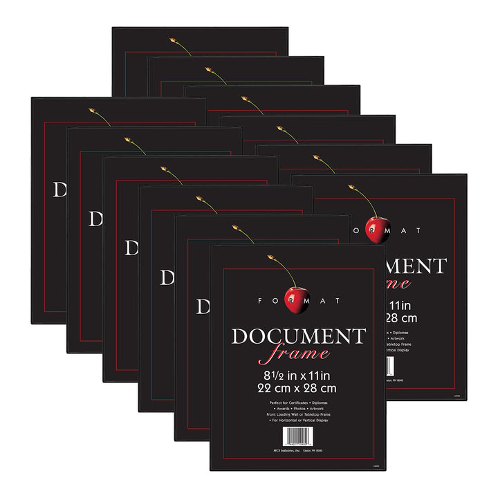 MCS Black Format Frame - 8.5x11 (40957), Plastik, schwarz, 22.097999999999999 x 1.524 x 28.447999999