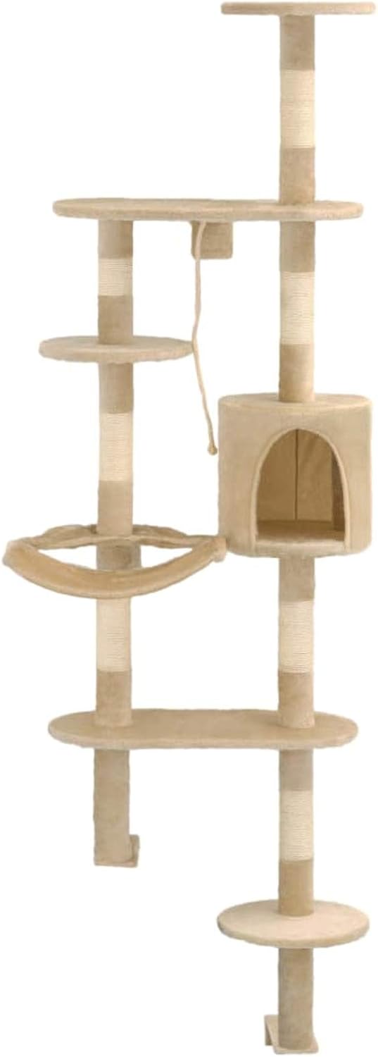 Homgoday Katzenspielzeug, Katzenspielzeug, Kratzbaum für Katzen, Kratzbaum, Katzenbaum mit Sisal-Kra