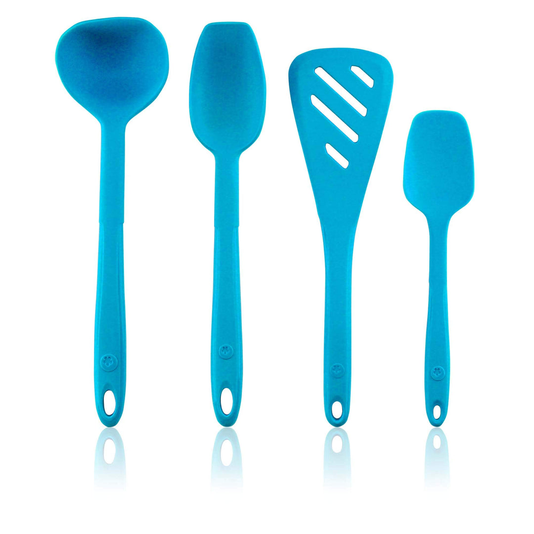 Kochblume Küchenhelfer-Set - Designwender S & Sossenlöffel S & Schöpfkelle S & Flexlöffel S 4er Set