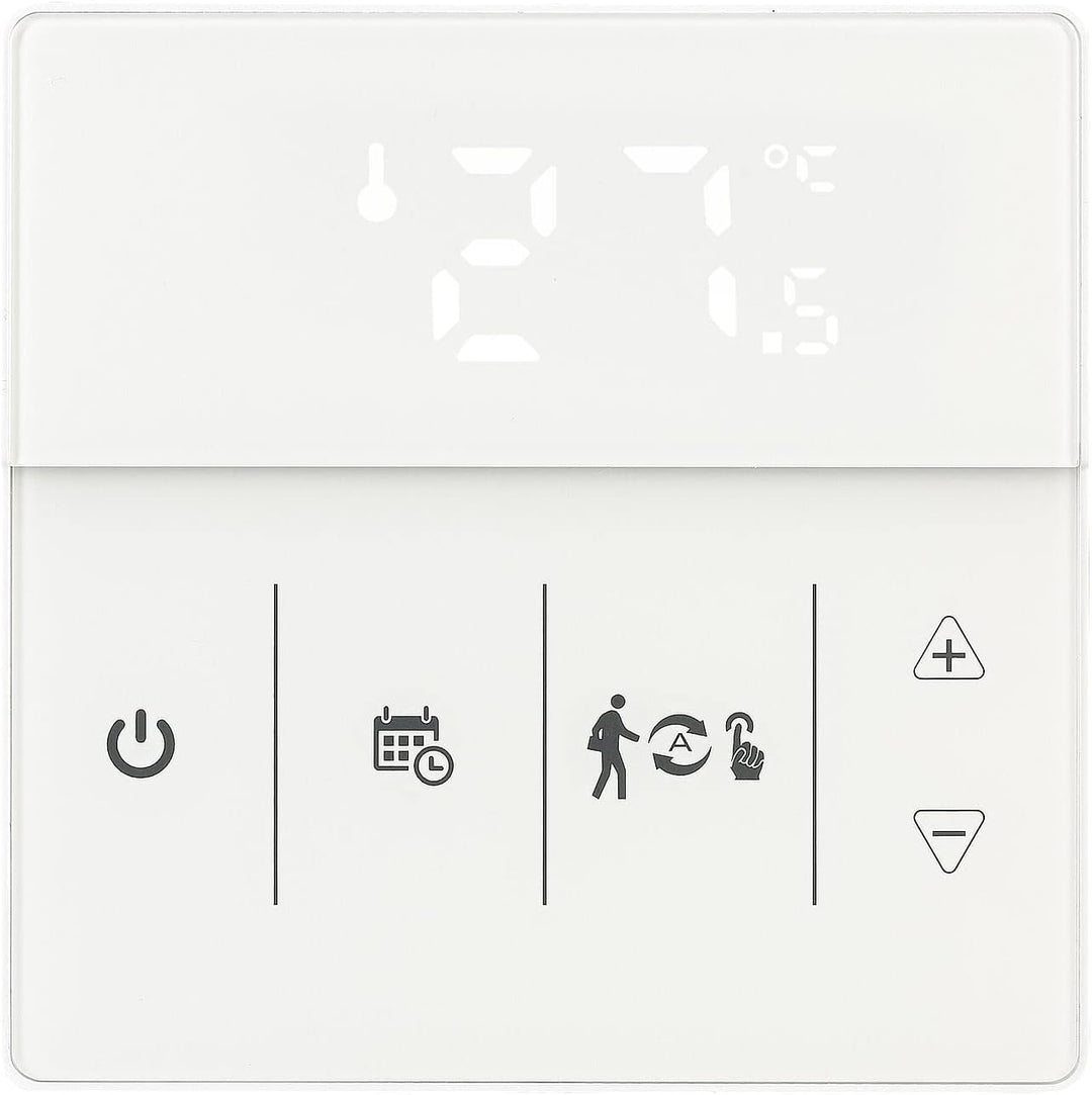 revolt Funk Thermostat WLAN: 2er-Set WLAN-Fussbodenheizung-Thermostate mit App, weiss (Raumthermosta