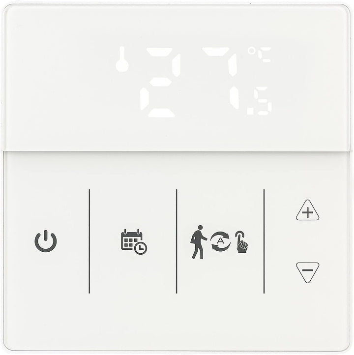 revolt Funk Thermostat WLAN: 2er-Set WLAN-Fussbodenheizung-Thermostate mit App, weiss (Raumthermosta