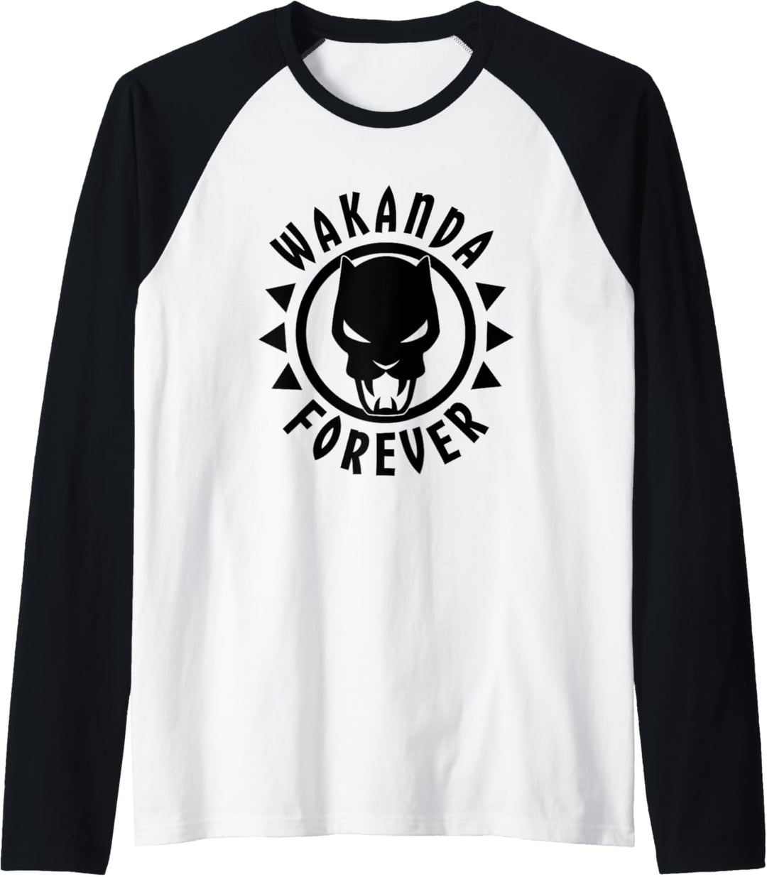 Marvel Black Panther Icon Wakanda Forever Circle Raglan