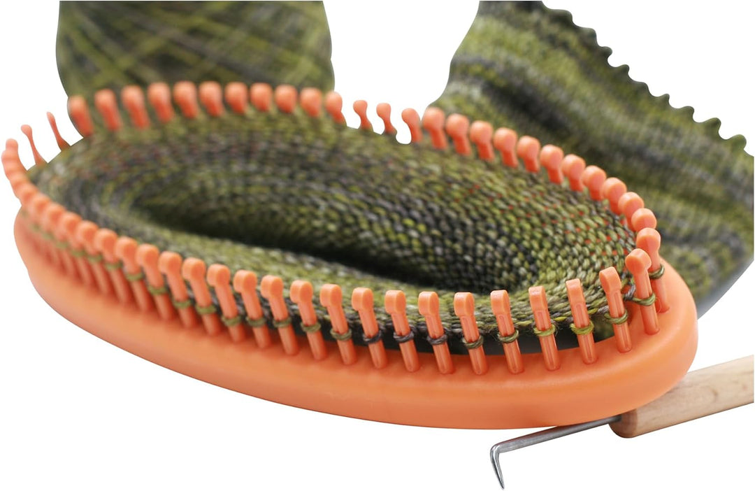 Authentic Knitting Board His Her Sock Looms, for Men and Women Size, 52 60 peg, fine Gauge, 2