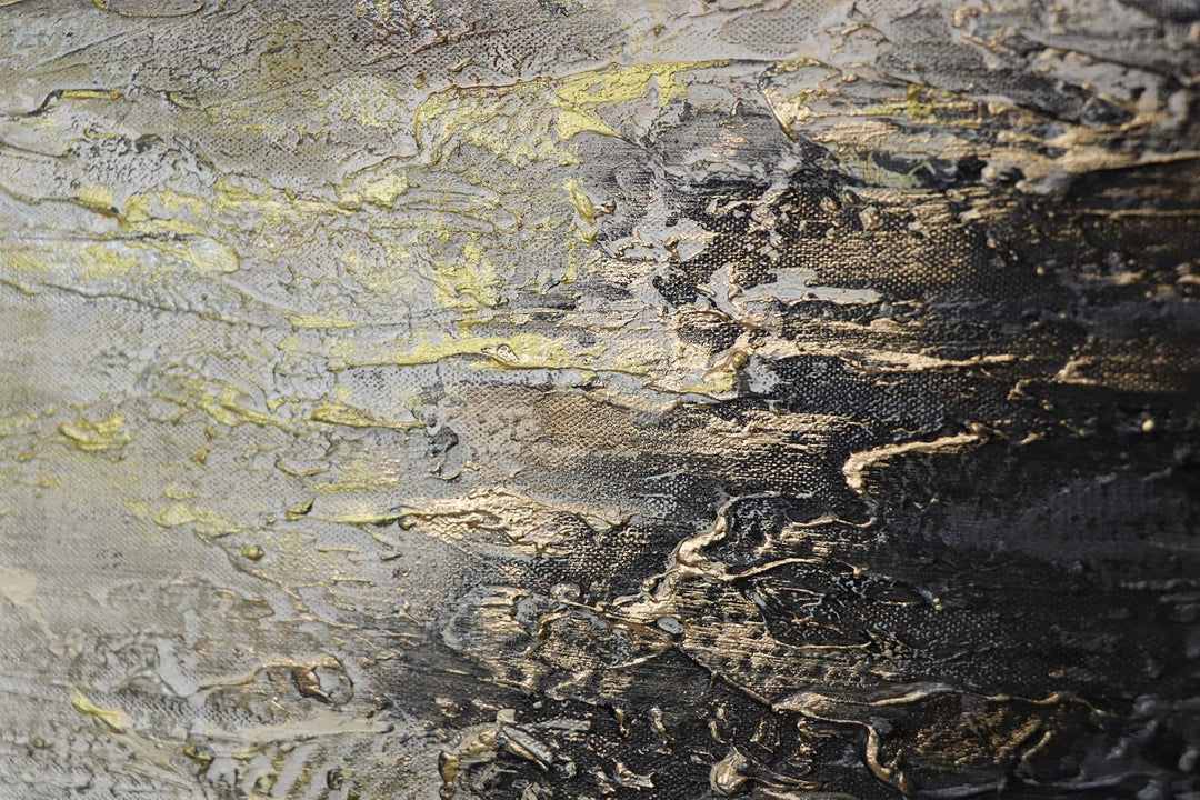 YS-Art Abstrakt Acryl Gemälde auf Leinwand Kraft der Elemente handgemalt Wandbilder Wohnzimmer moder