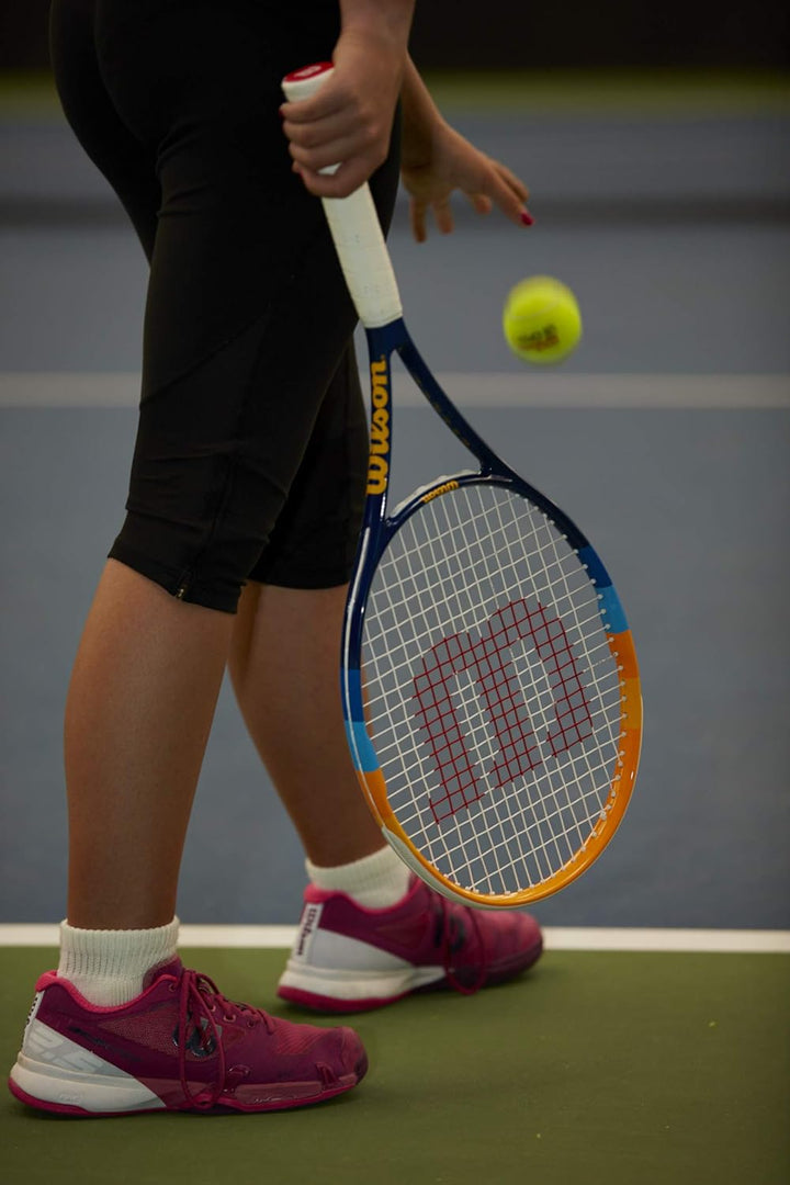 Wilson Tennisschläger, Wilson Profile, Unisex, Anfänger und Freizeitspieler, Griffstärke 3 Blue/Oran