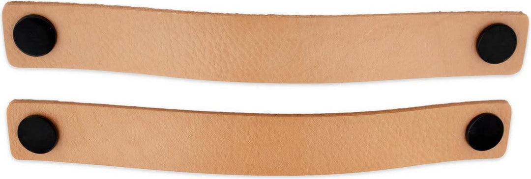 Brute Strength - Ledergriffe für Möbel - Naturel - 2 Stück - 25 x 3 cm - Schrankgriff, Türgriff für