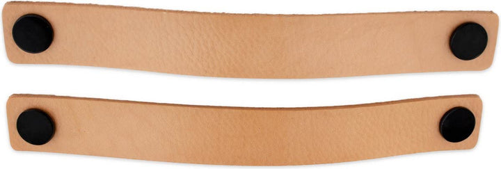 Brute Strength - Ledergriffe für Möbel - Naturel - 2 Stück - 25 x 3 cm - Schrankgriff, Türgriff für