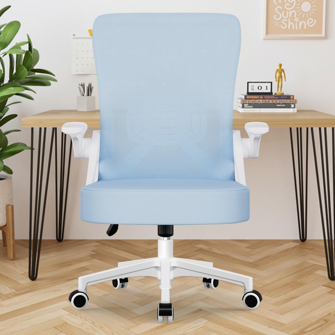 Airchros Bürostuhl, Ergonomischer Schreibtischstuhl mit Einstellbarer Lendenstütze, Hochklappbaren A
