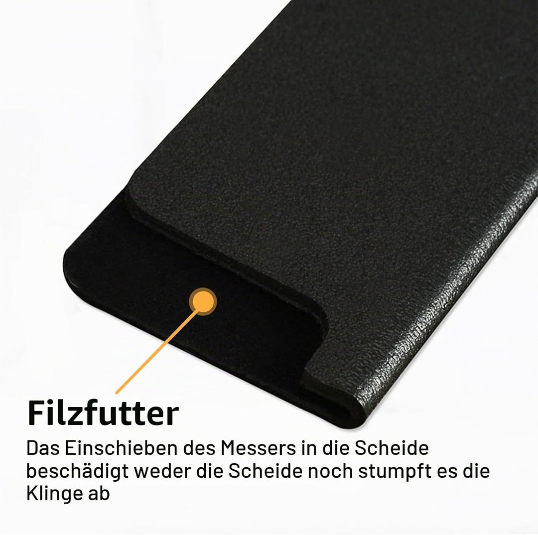 Rierousy 10 Stück Hochwertige Messer messerschutzhülle, Qualität messerscheid, klingenschutz mit Sam