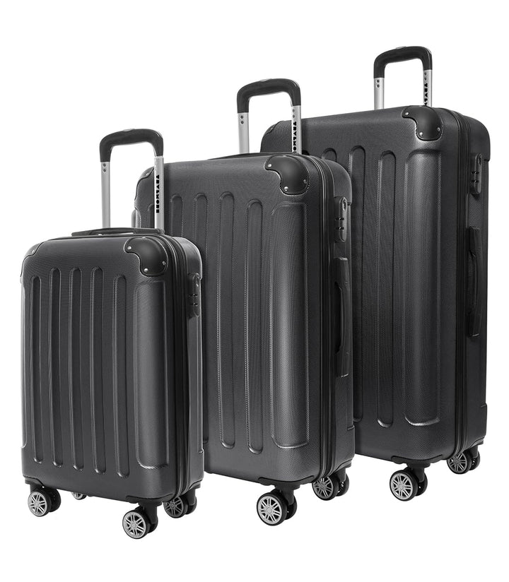 TRVLMORE Kofferset 3 Teilig Hartschale - Koffer & Trolleys Set - Reisekoffer Set 3 Teilig - Koffer S