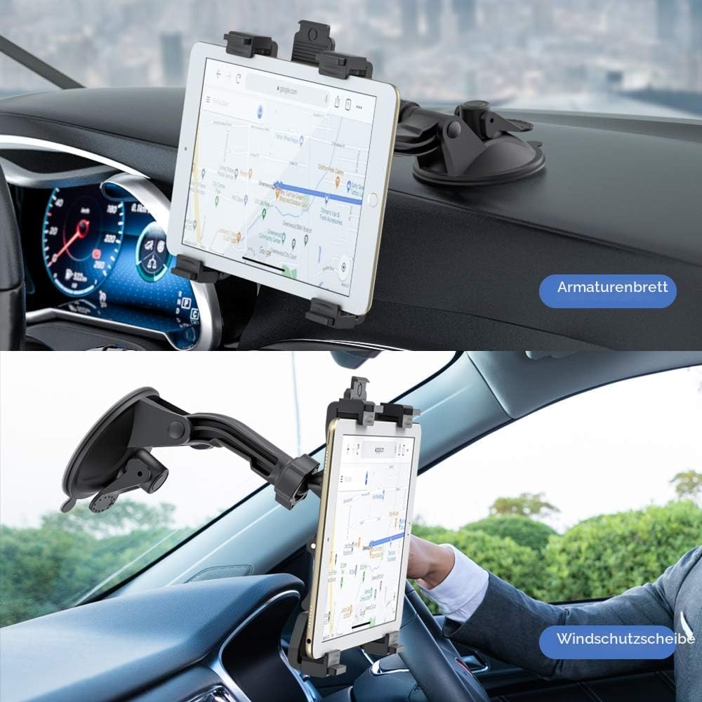 OHLPRO Tablet-Halterung für Auto, iPad Autohalterung Armaturenbrett, kompatibel mit 7"-13" Tablets,