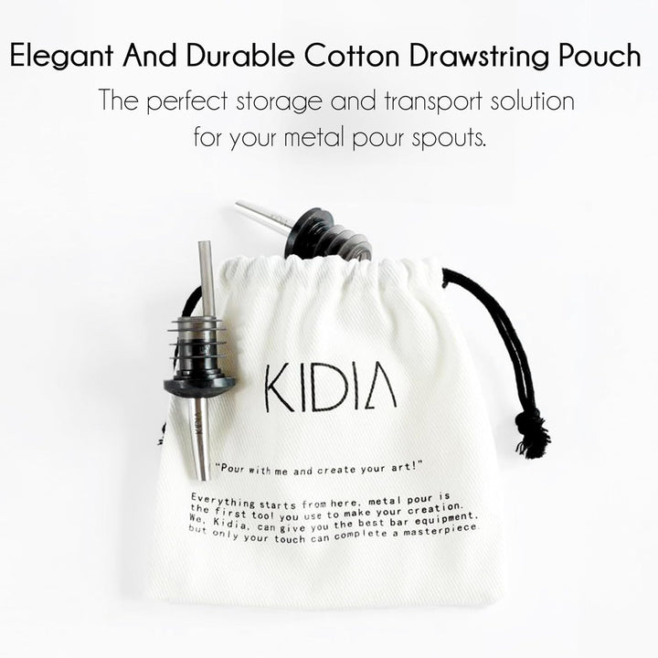 Kidia Metal pour Cocktail 10 Stück - Professioneller Ausgiesser für Barman - Dosierer für Cocktail a