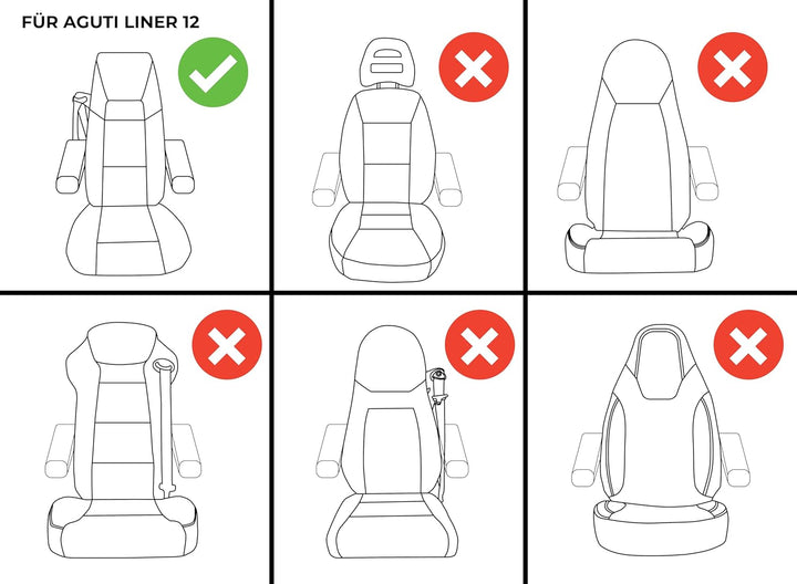 BREMER SITZBEZÜGE Mass Schonbezüge Sitzbezüge für Wohnmobil Carthago Chic/C-Line/E-Line/S-Plus/Aguti