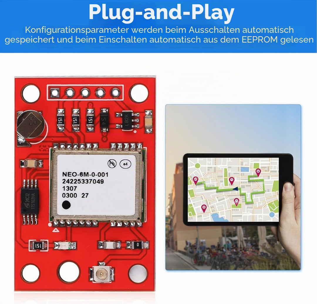 2 Stück GY-NEO6MV2 NEO-6M GPS-Modul Flugsteuerungsmodul unterstützt 3 V-5 V Stromversorgung mit Kera