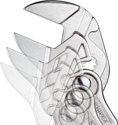 KNIPEX Zangenschlüssel, Multi-Schraubenschlüssel, Chrom-Vanadium, Rostschutz verchromt, 300 mm, 86 0