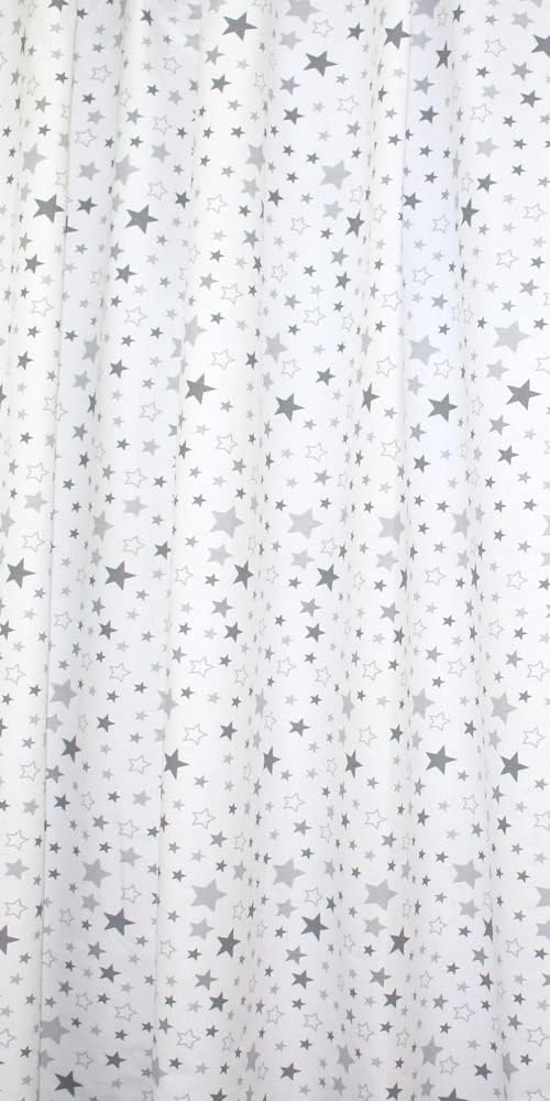 Primawela Babybett Himmel Vollstoff - Star Hell - für Baby Bett Vollstoffhimmel Baumwolle