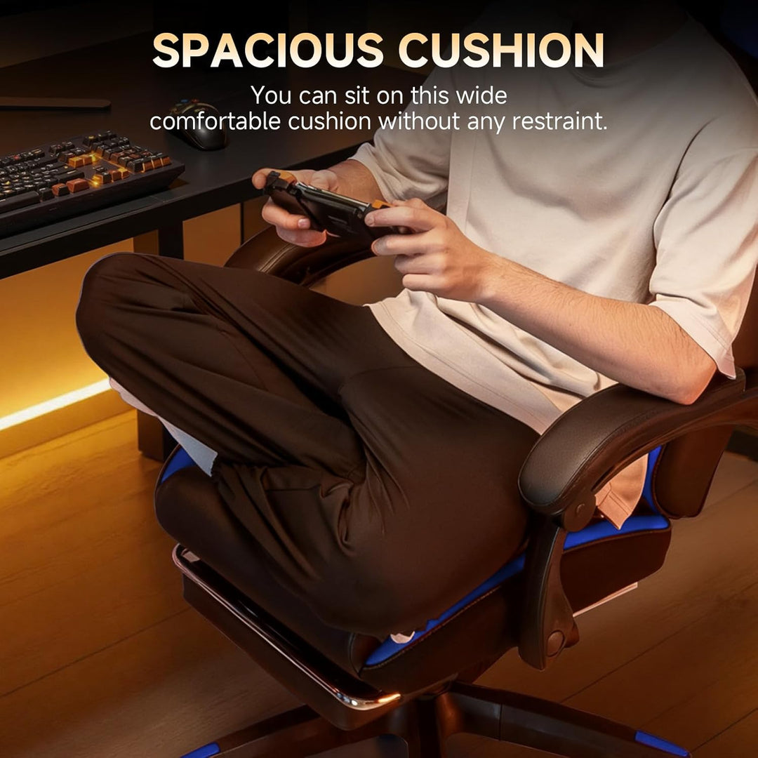 GTPLAYER Gaming Stuhl, Gaming Chair, Ergonomischer Höhenverstellbarer Bürostuhl, Zweckmässig für Win