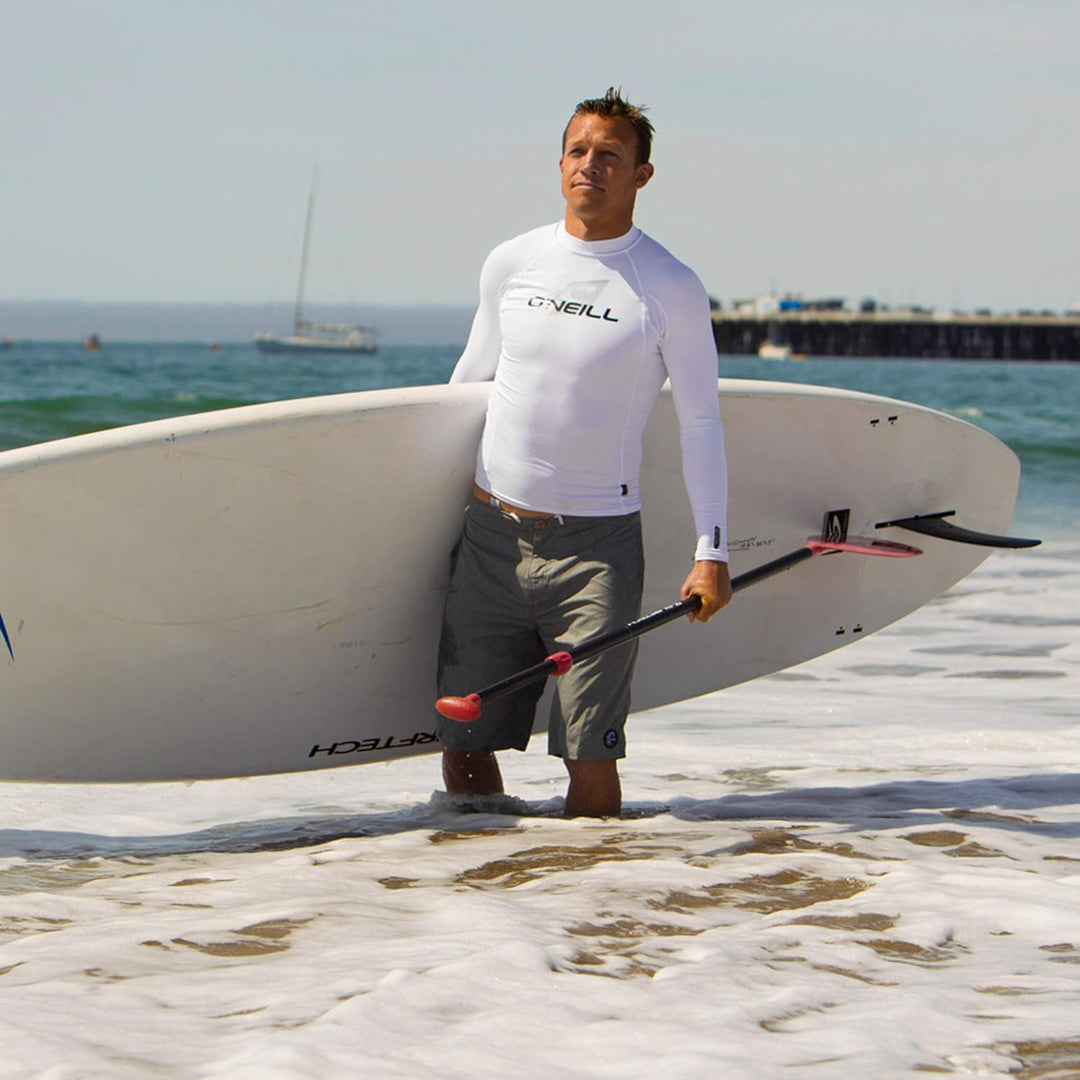 O'Neill Wetsuits Kinder Shirt BASIC SKINS L/S CREW M Rot/Ausflug, Einfarbig (Getaway Solids), M Rot/