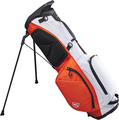 Wilson Unisex-Adult Exo Lite Golf Club Bag NS Orange/ White, NS Orange/ White