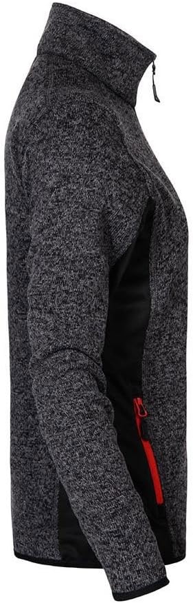 Strick Jacke Workwear Damen, Graphit-Melange, XL