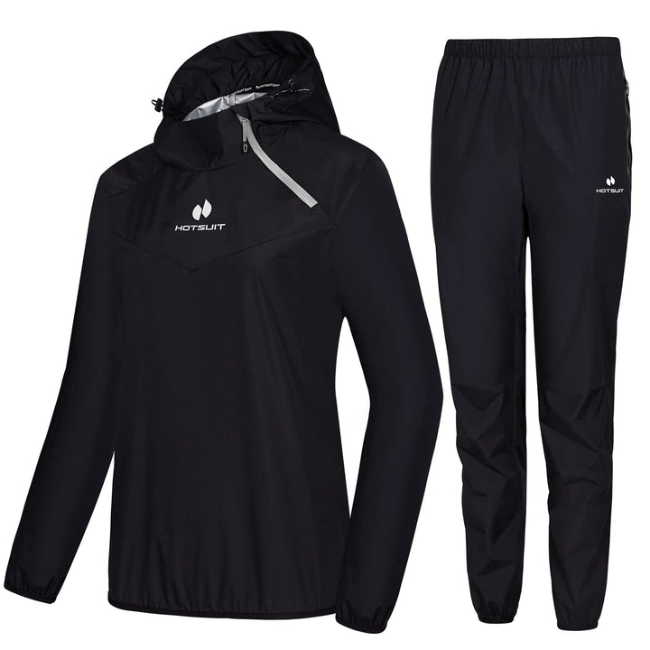 HOTSUIT Saunakostüm für Damen, Hose, Schlankheitsjacke, Fitnessstudio, Sweatshirt, Schweisskleidung,