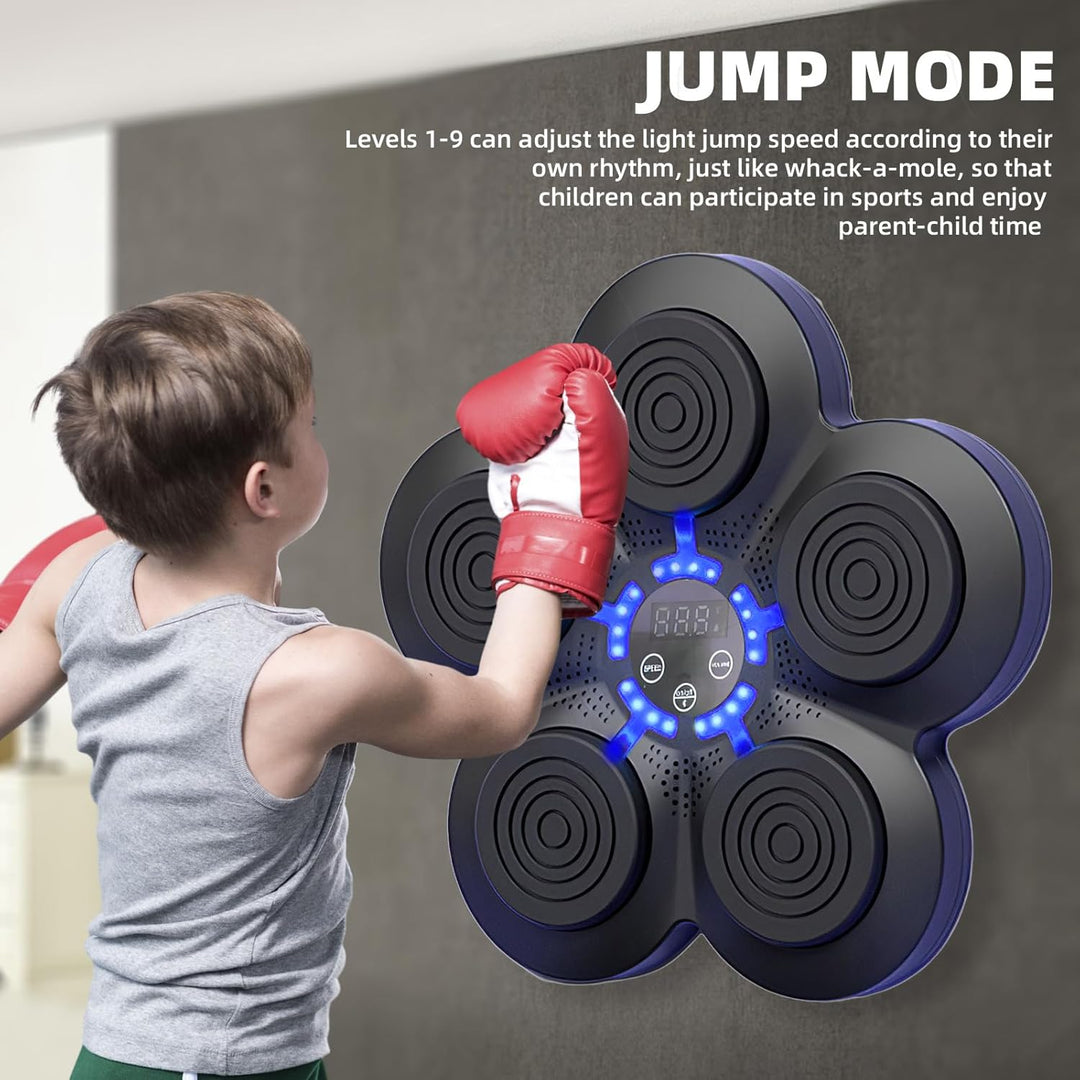 Smart Music Electronic Boxing Machine mit Lichtern und Bluetooth-Sensor - Musik-Boxmaschine für Erwa