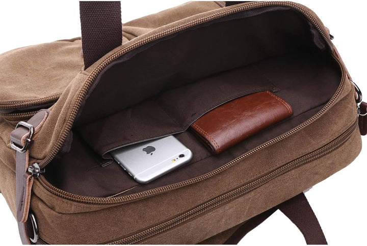 Laptop-Aktentasche, wandelbarer Rucksack, Kuriertasche, Handtasche, multifunktionaler Reiserucksack,