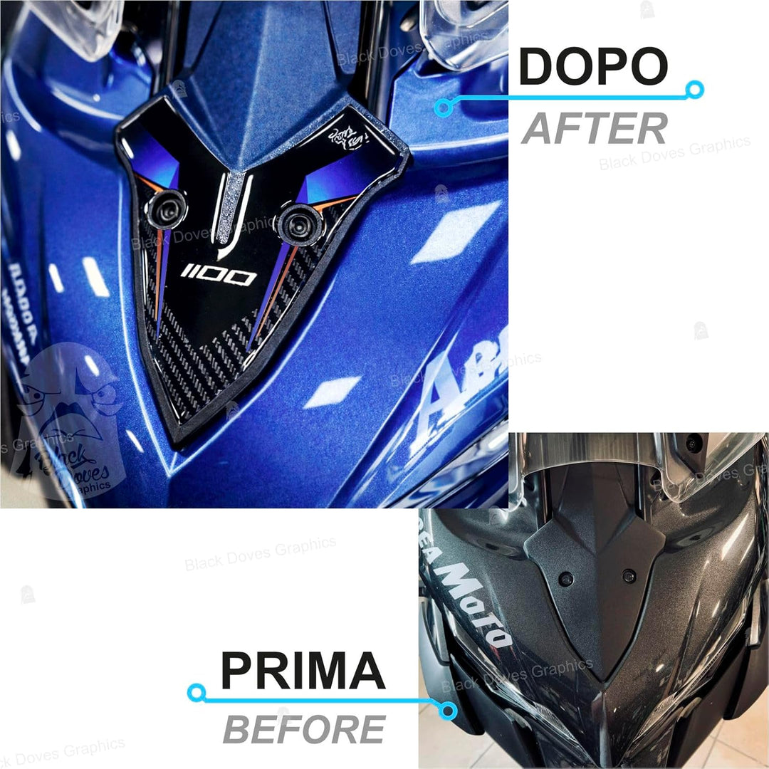 Black Doves Graphics 3D-Aufkleber aus Harz kompatibel mit Kawasaki Versys 1100 SE 2026 (BU1) | Made