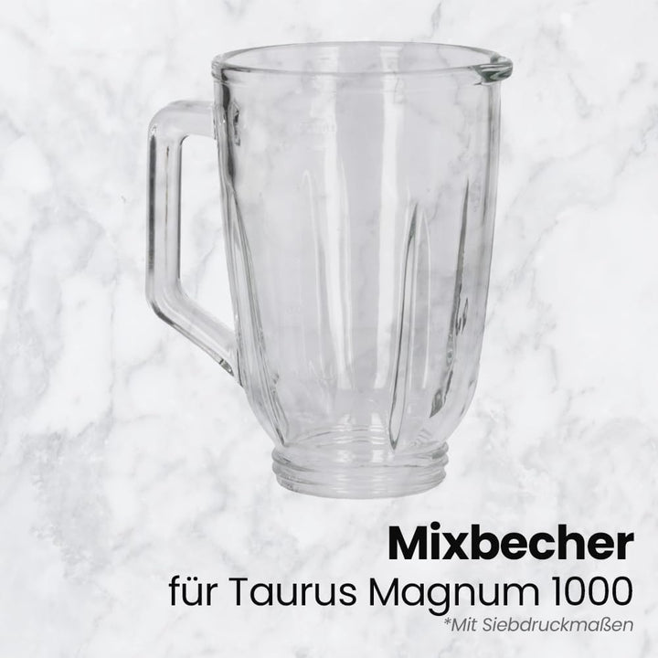 Anakel Home Ersatz-Mixbecher Taurus 089152000, kompatibel mit Magnum 1000 und Optima 1300 | Glas-Mix