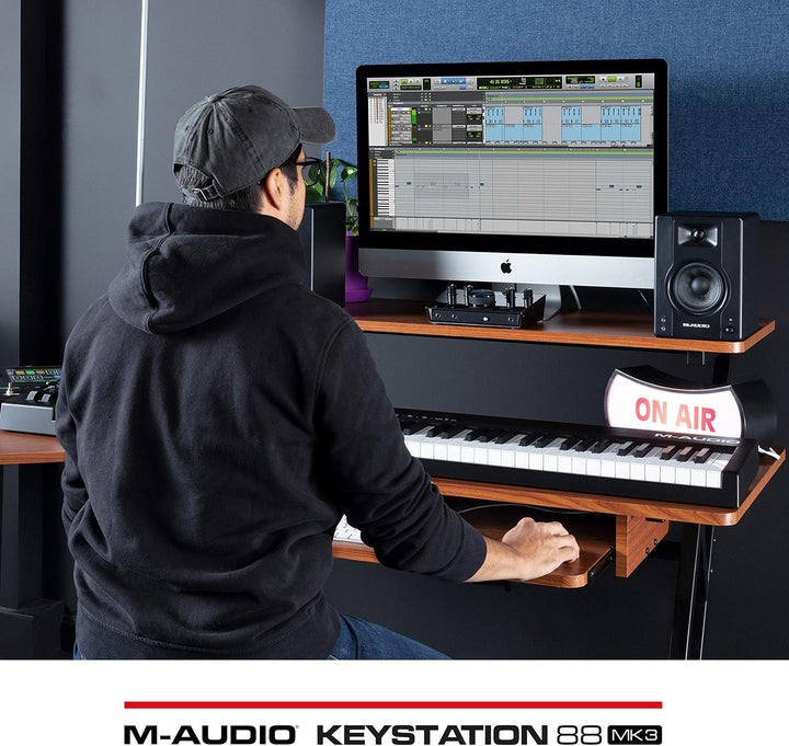 M-Audio Keystation 88 MK3 – MIDI Keyboard Controller mit 88 halbgewichteten Tasten für die Kontrolle