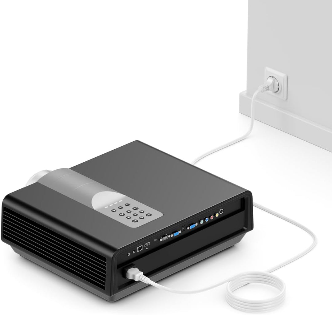deleyCON 15m Kaltgerätekabel Netzkabel Stromkabel Kaltgeräte Strom Kabel Schutzkontakt Stecker Typ F