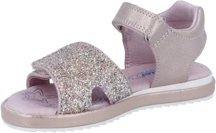Richter Kinderschuhe Mädchen Halbschuhe Klett Sandale Rosa Freizeit 26 EU Crepe, 26 EU Crepe