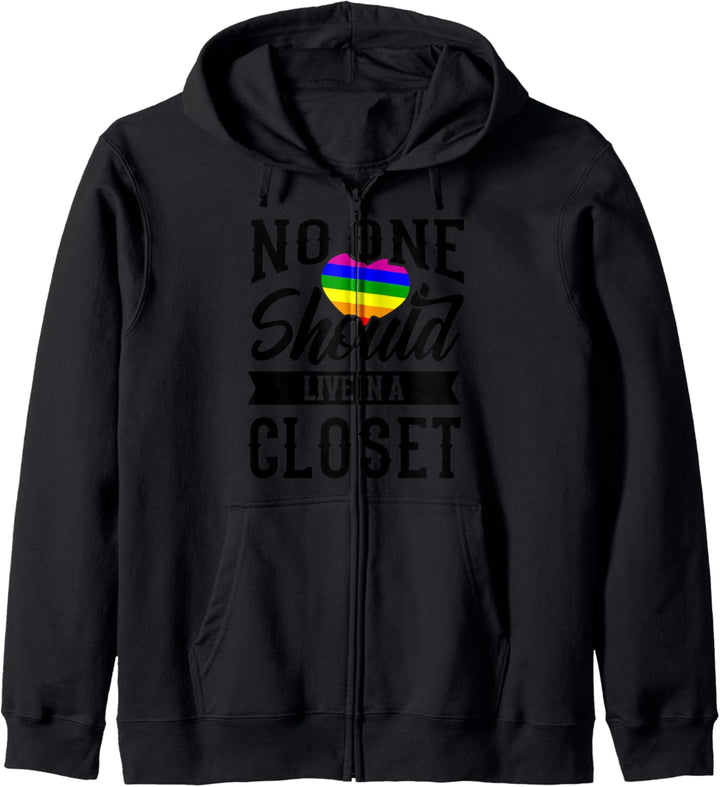 No one should live in a Closet LGBT Pride Gay Pride Month LG Kapuzenjacke