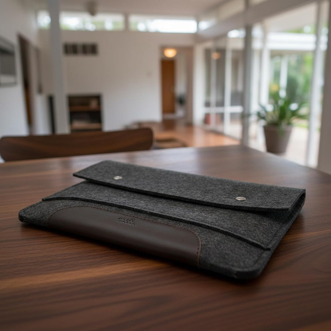 Pack & Smooch Für iPad/iPad Pro 11" / Air 10.9" + Magic Keyboard Hülle Sleeve Case 100% Wollfilz Pfl