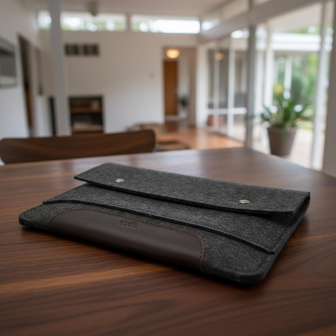 Pack &amp; Smooch Hülle für MacBook Air 15 (2023) MacBook Air 15 case Sleeve 100% Wollfilz Und Pflanzlic
