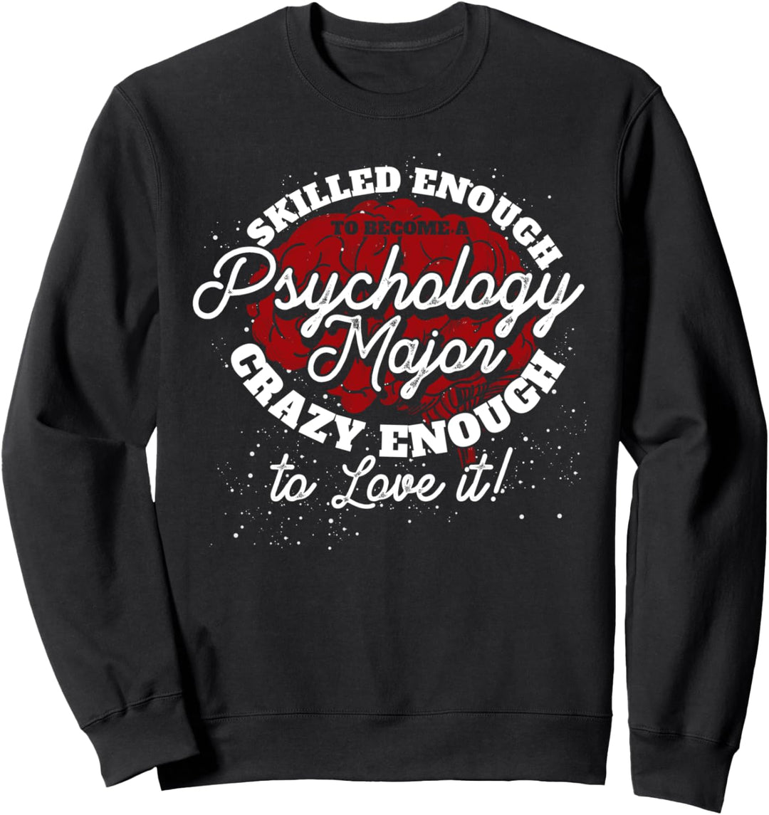 Verrückter Psychologe Psychotherapie Lustiges Psychologie Sweatshirt