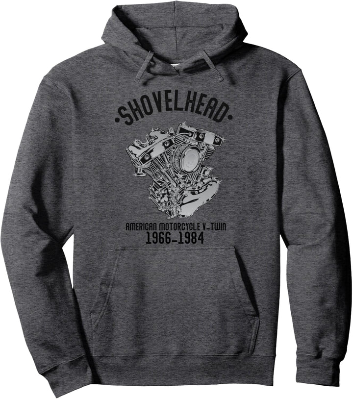 Vintage-Schaufelkopf-Motorrad-Enthusiasten Pullover Hoodie