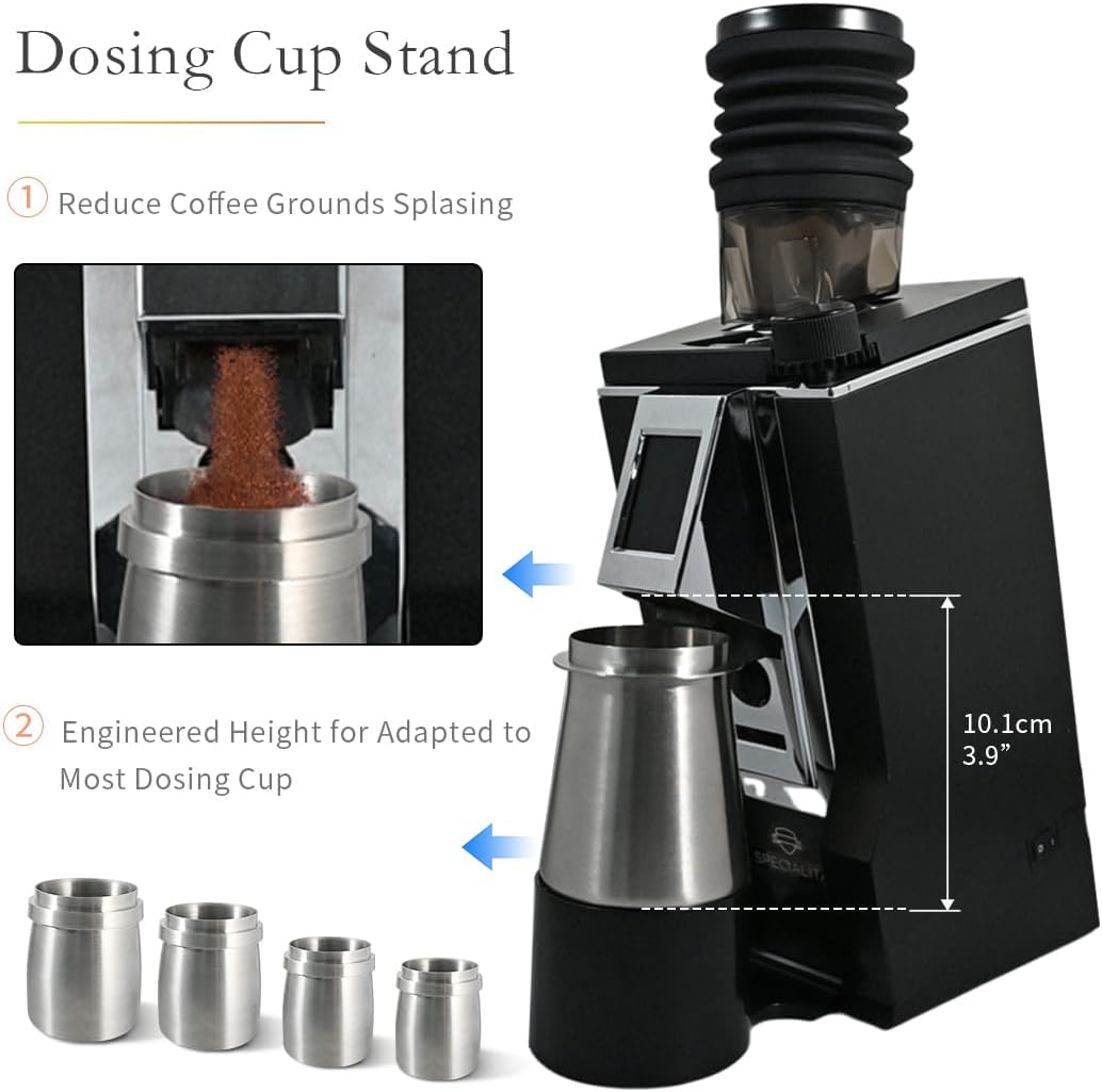 Neigungsständer mit Dosierbecherständer, kompatibel mit Eureka Mignon Espresso-Kaffeemühle, langlebi