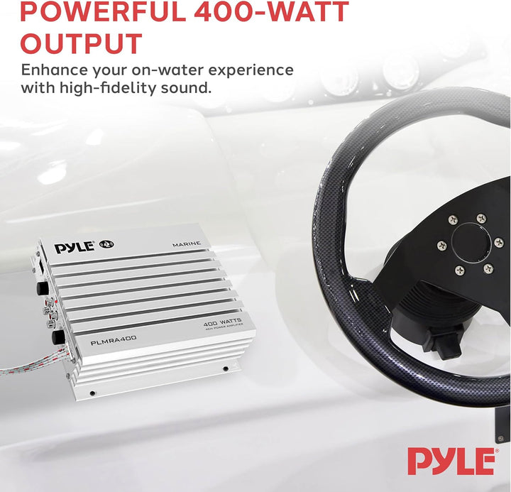 Pyle 4-Kanal 400 Watt Wasserdicht Marin Verstärker